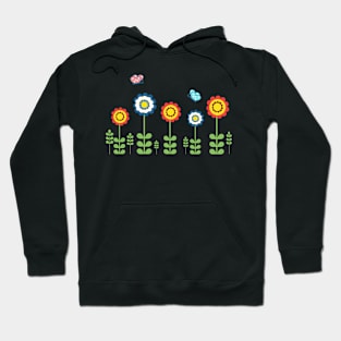 Summer flowers and butterflies Hoodie